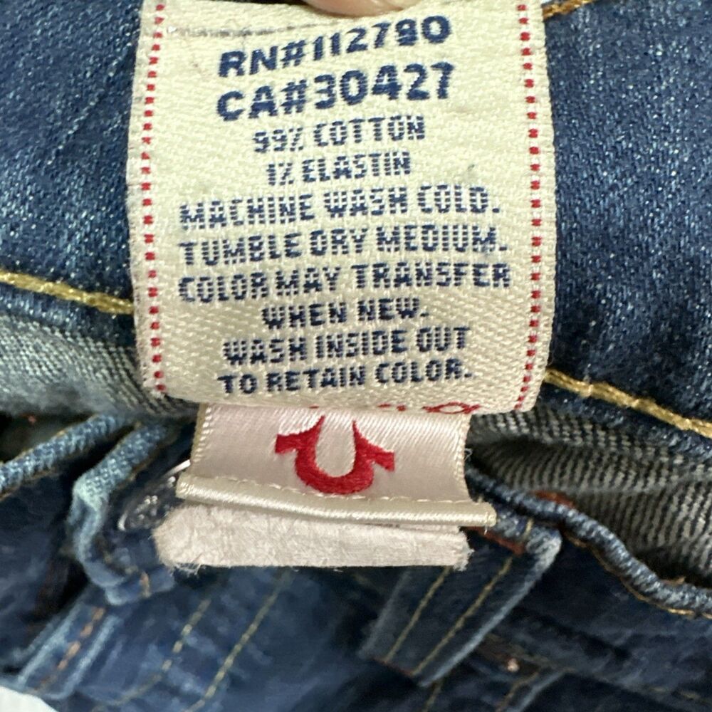 True Religion Logan Jeans  36x33 Made In USA - Picture 5 of 10
